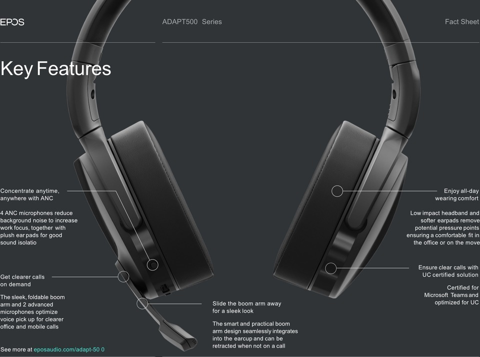 epos adapt 561 ii wireless bluetooth headset