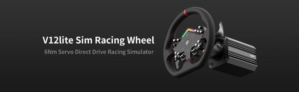 pxn v12 lite 6nm wheel base racing wheel