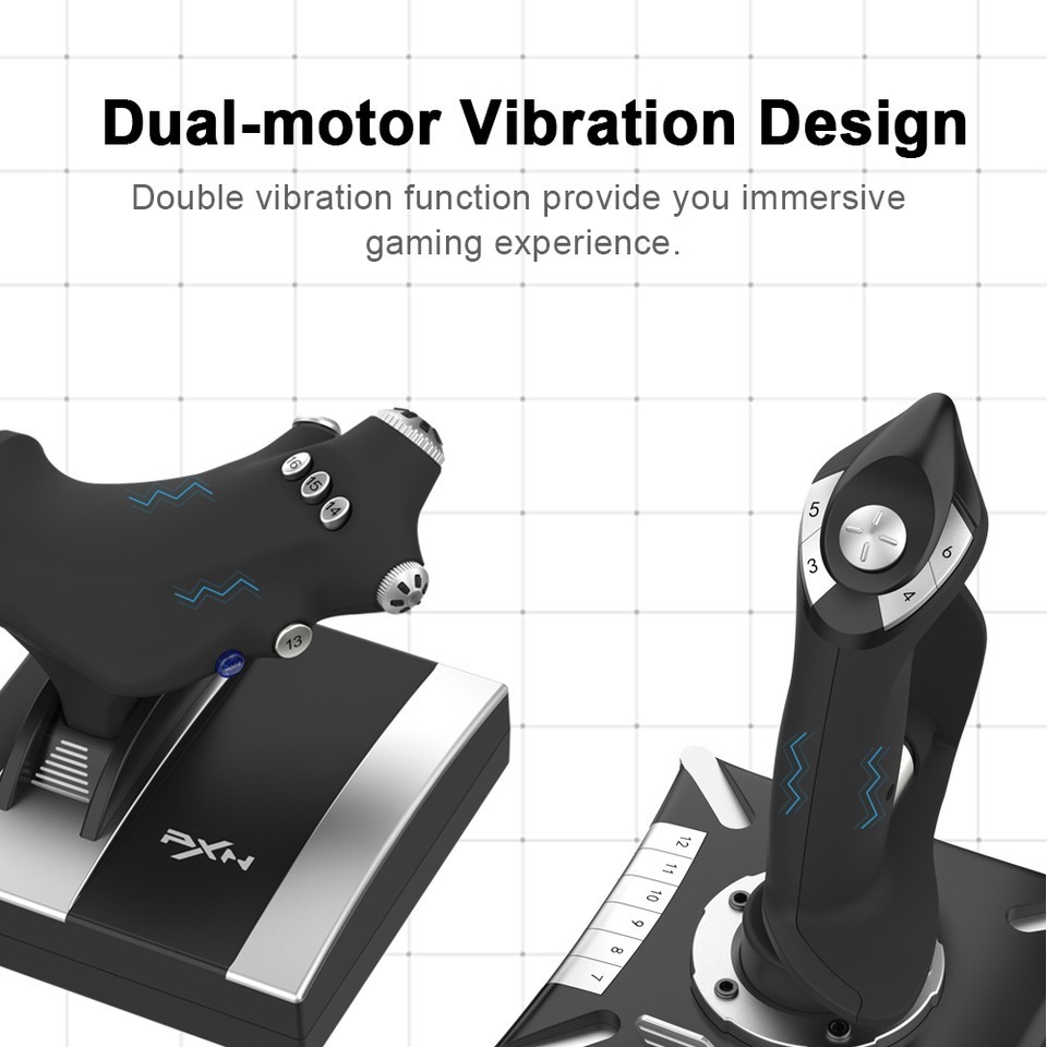 pxn-2119pro flight stick for pc consoles black