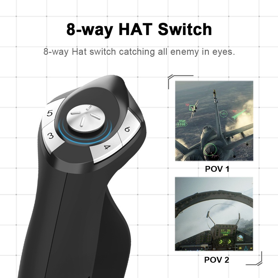 pxn-2119pro flight stick for pc consoles black