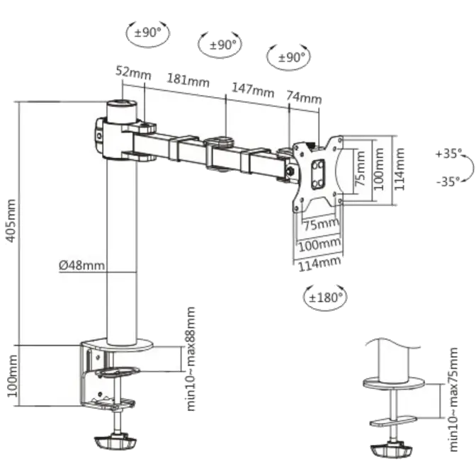 17-32-brateck-economy-single-steel-articulating-monitor-arm-black-2