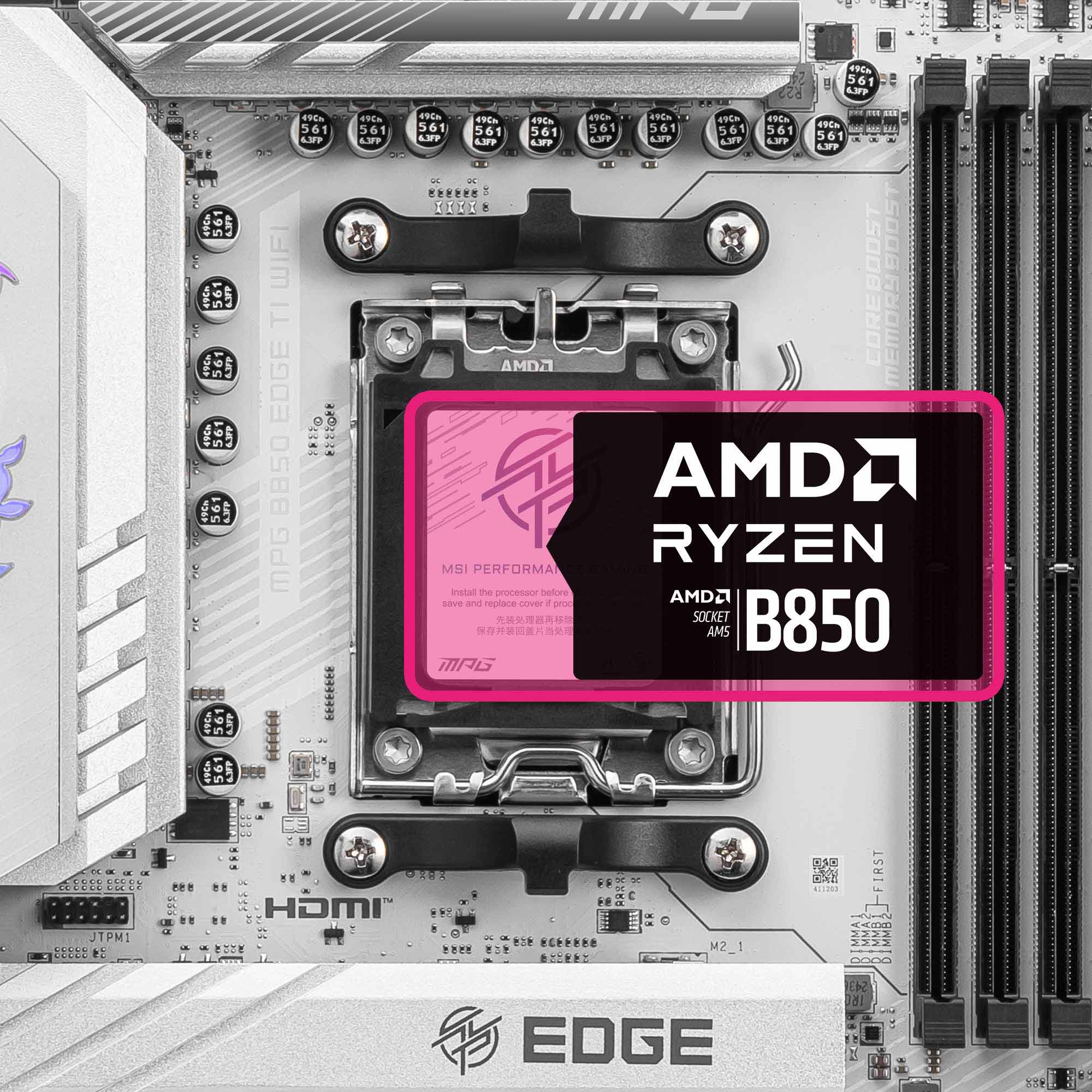 MSI AM5 ATX MPG B850 EDGE TI WIFI Motherboard