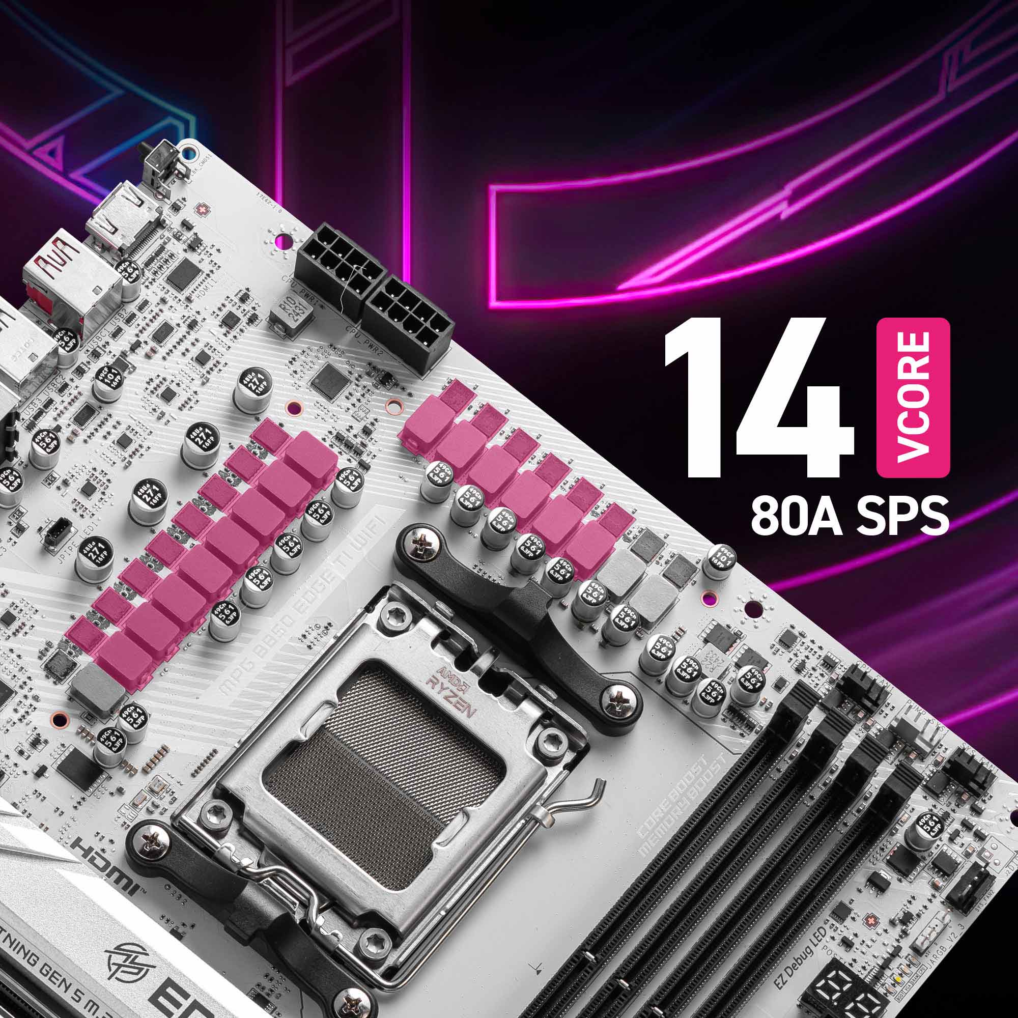 MSI AM5 ATX MPG B850 EDGE TI WIFI Motherboard