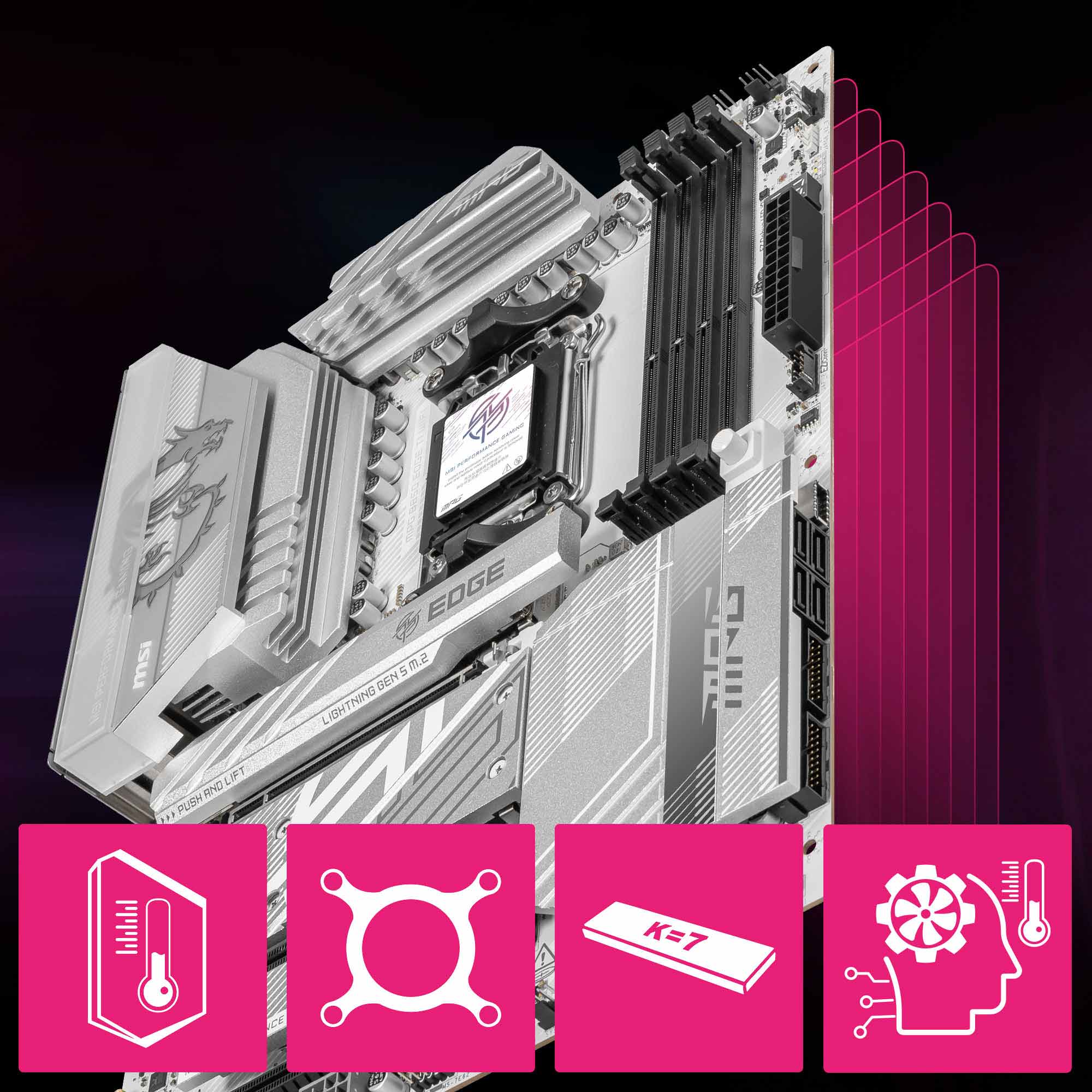 MSI AM5 ATX MPG B850 EDGE TI WIFI Motherboard