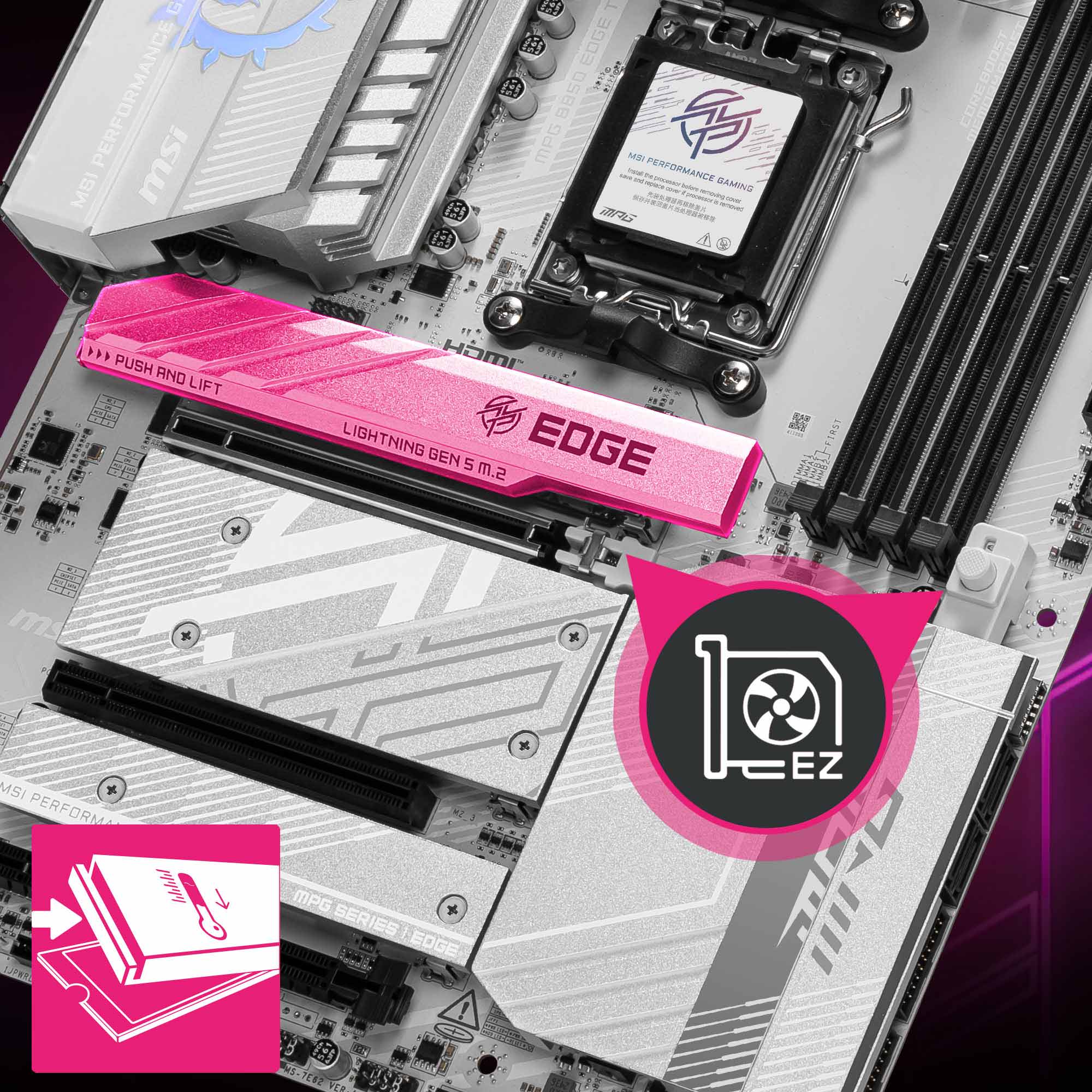 MSI AM5 ATX MPG B850 EDGE TI WIFI Motherboard