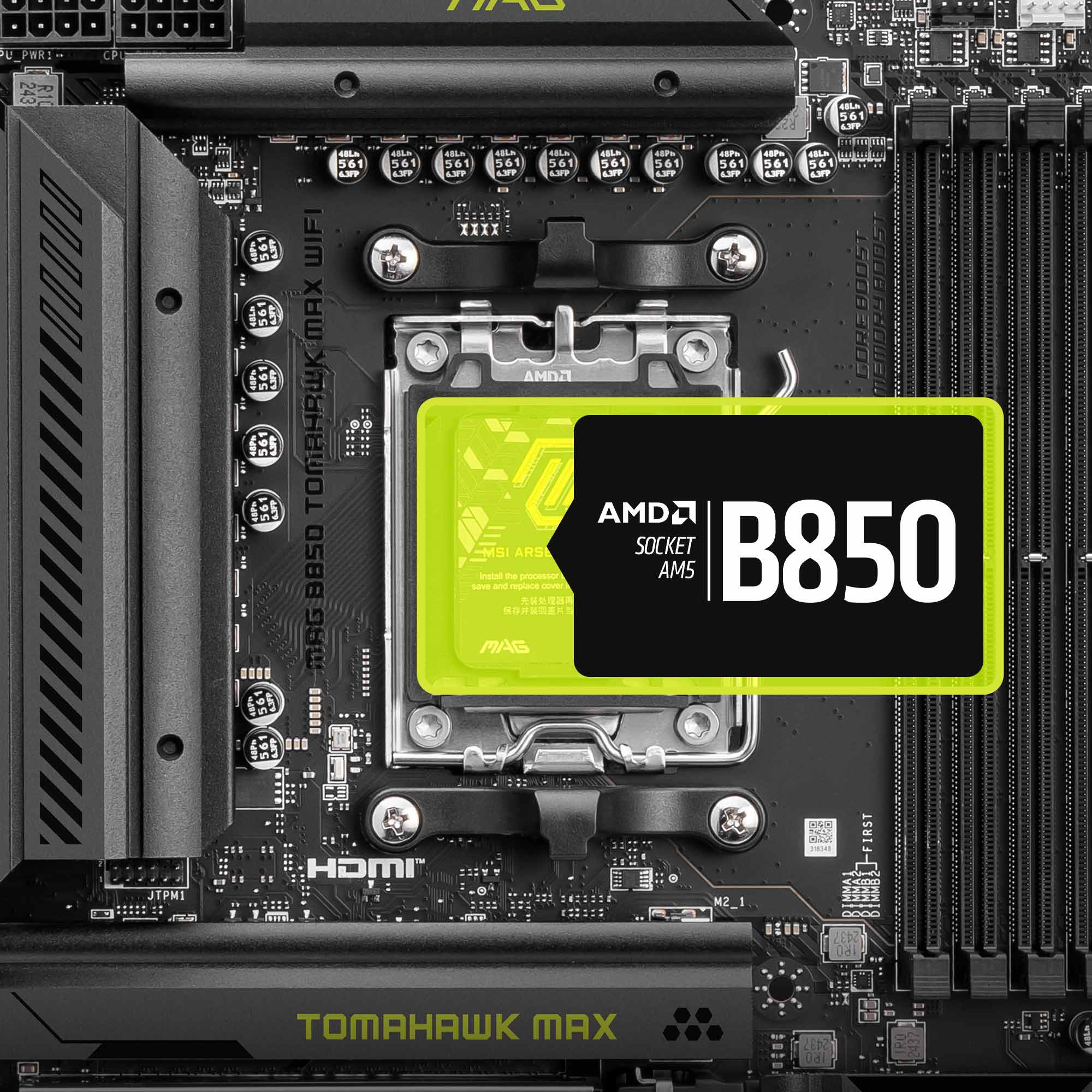msi am5 atx mag b850 tomahawk max wifi motherboard