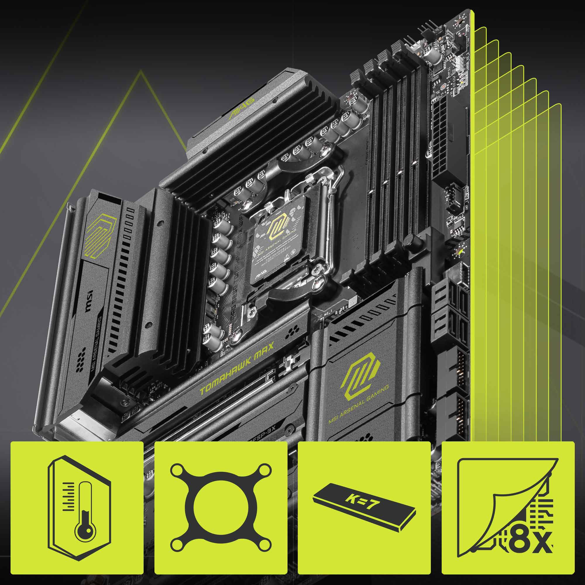 msi am5 atx mag b850 tomahawk max wifi motherboard