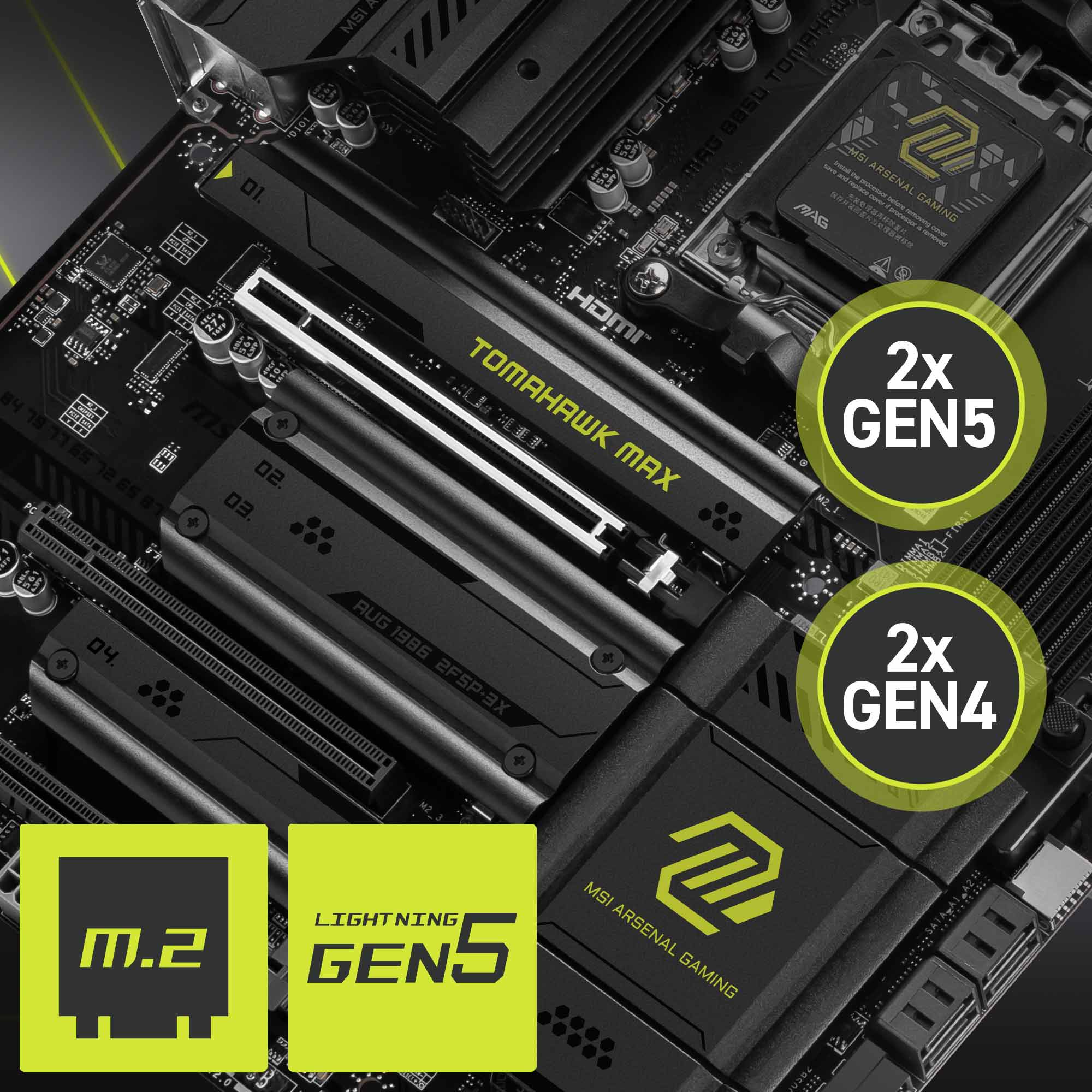msi am5 atx mag b850 tomahawk max wifi motherboard