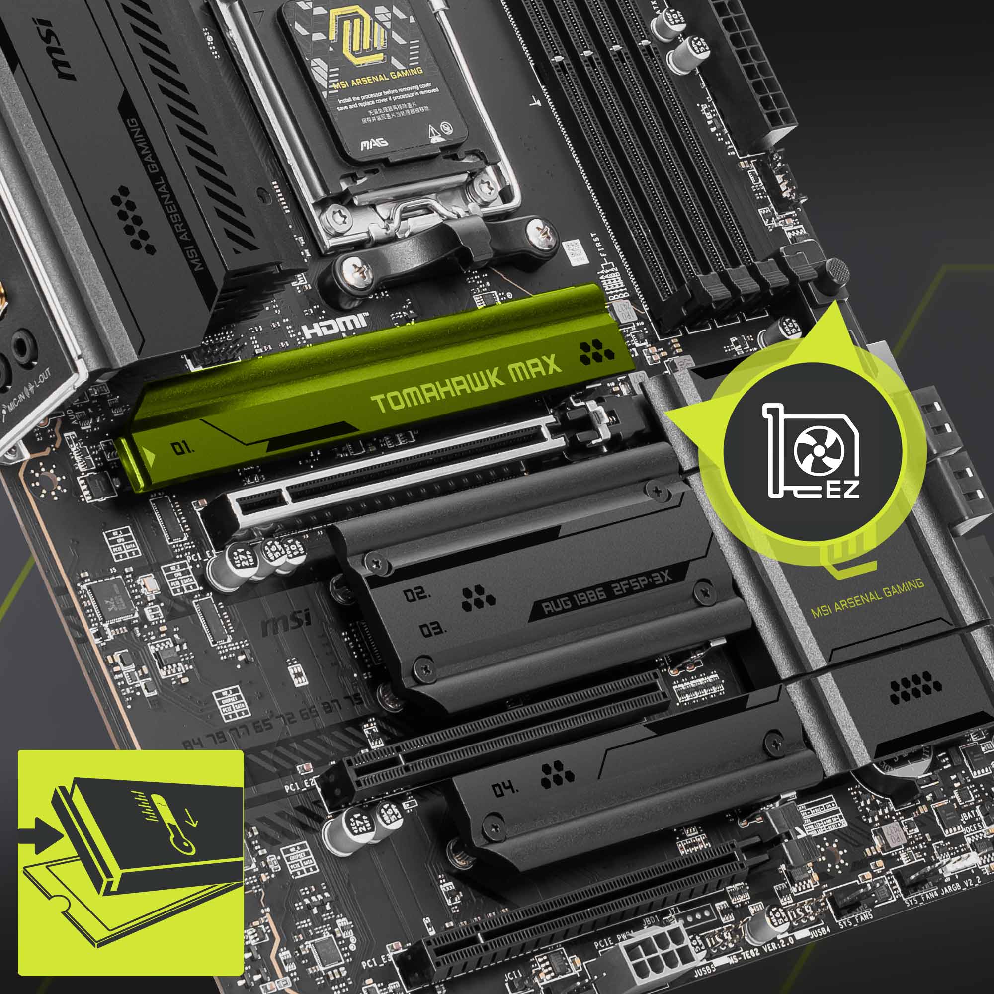 msi am5 atx mag b850 tomahawk max wifi motherboard