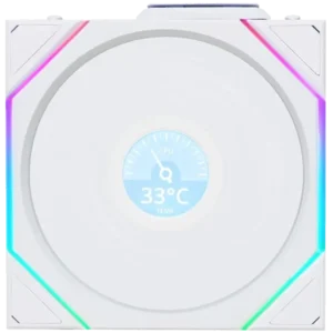 120mm-lian-li-uni-fan-tl120-lcd-reverse-blade-wireless-fan-white-0