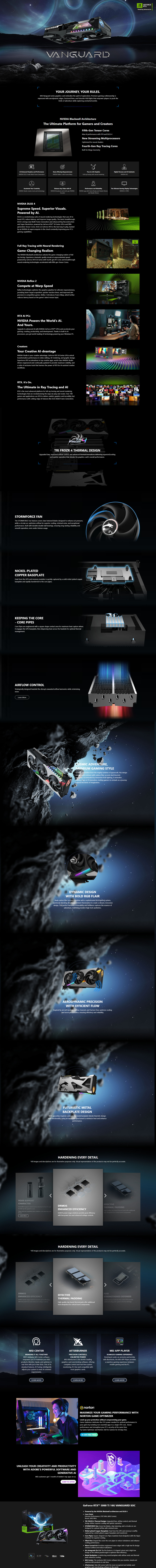 msi geforce rtx 5060 ti 16g vanguard soc graphics card