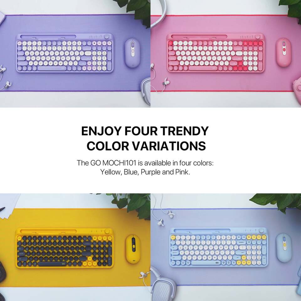 fantech go mochi101 wireless keyboard and mouse combo blue