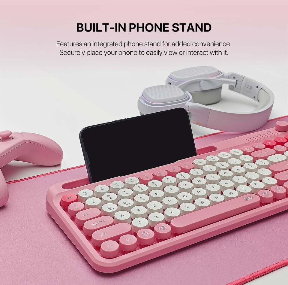 fantech go mochi101 wireless keyboard and mouse combo blue
