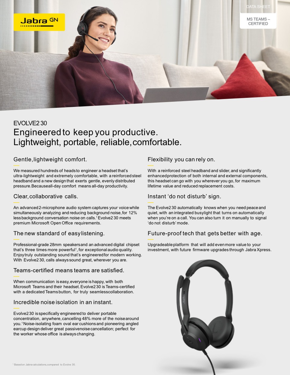 jabra evolve2 30 se uc usb headset
