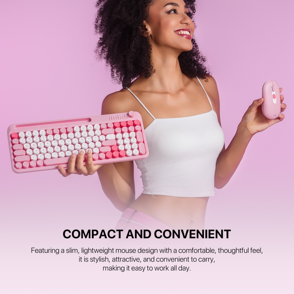 fantech go mochi101 wireless keyboard and mouse combo blue