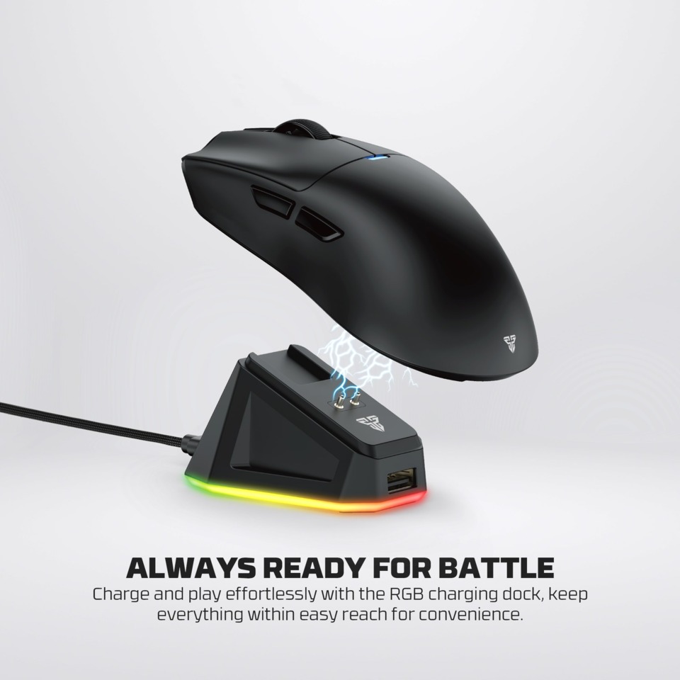 fantech tanto e wireless gaming mouse with dock black
