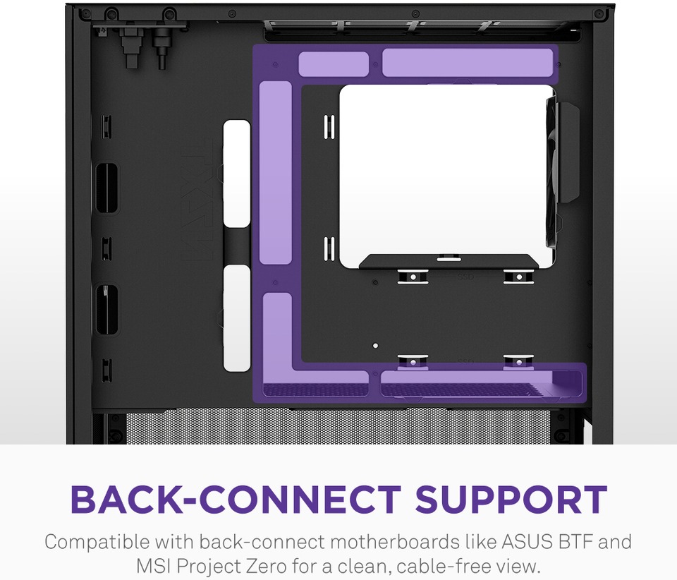 nzxt h3 flow micro-atx case black