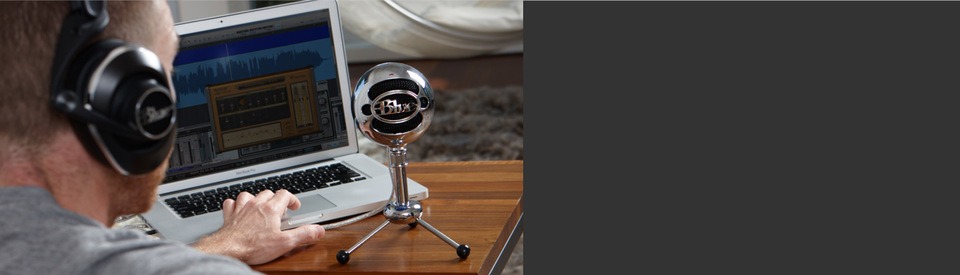 blue snowball aluminium usb microphone 836213001936
