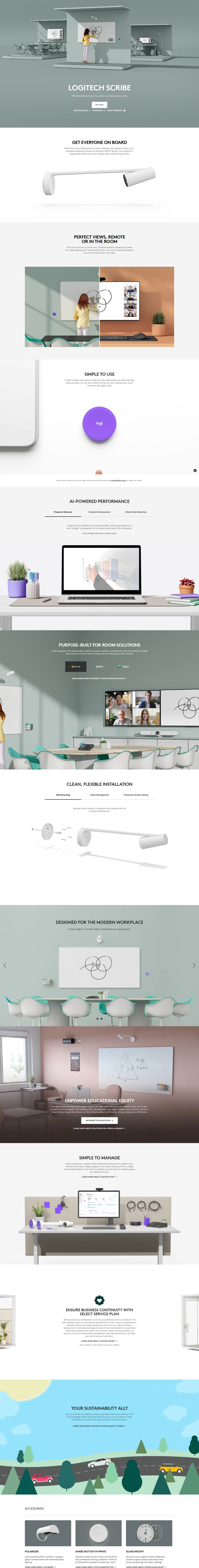 logitech scribe whiteboard camera