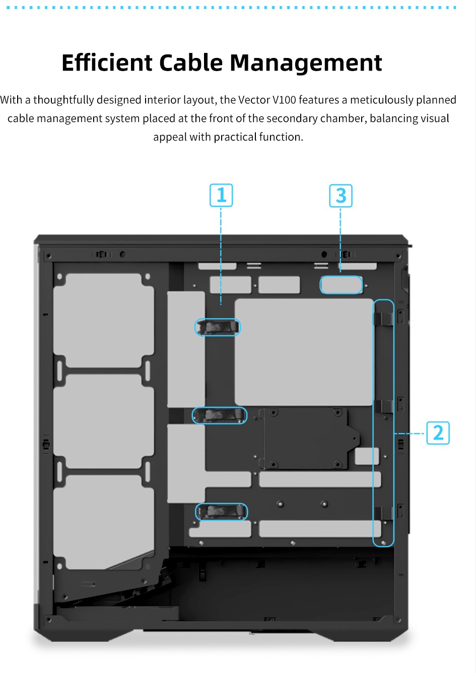 lian li vector v100 atx mid-tower case black