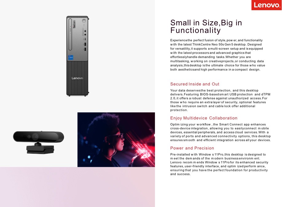 lenovo neo 50s gen 5 i5 16gb512gb desktop win11 pro