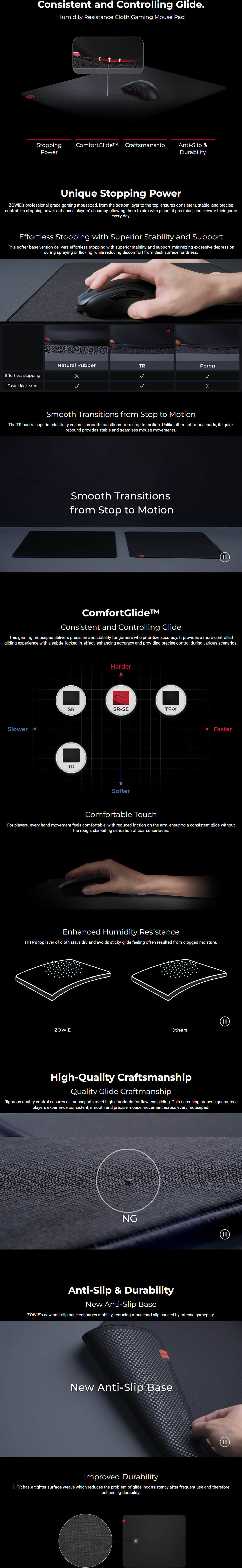 benq zowie h-tr extra large esports gaming mouse pad