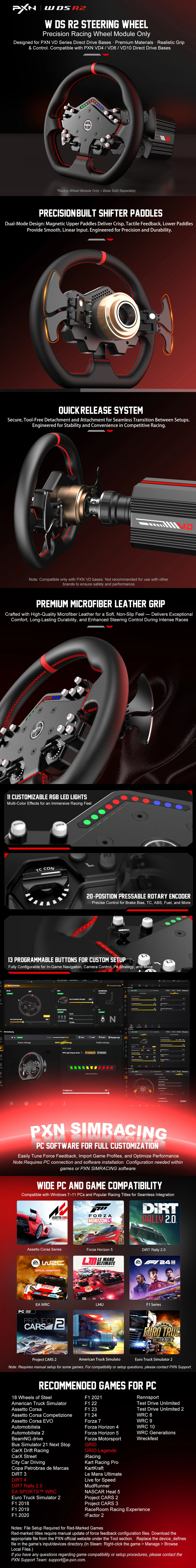 pxn w ds r2 steering wheel