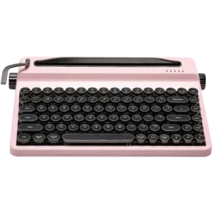 yunzii-ql75-retro-typewriter-wireless-tactile-mechanical-keyboard-pink-0