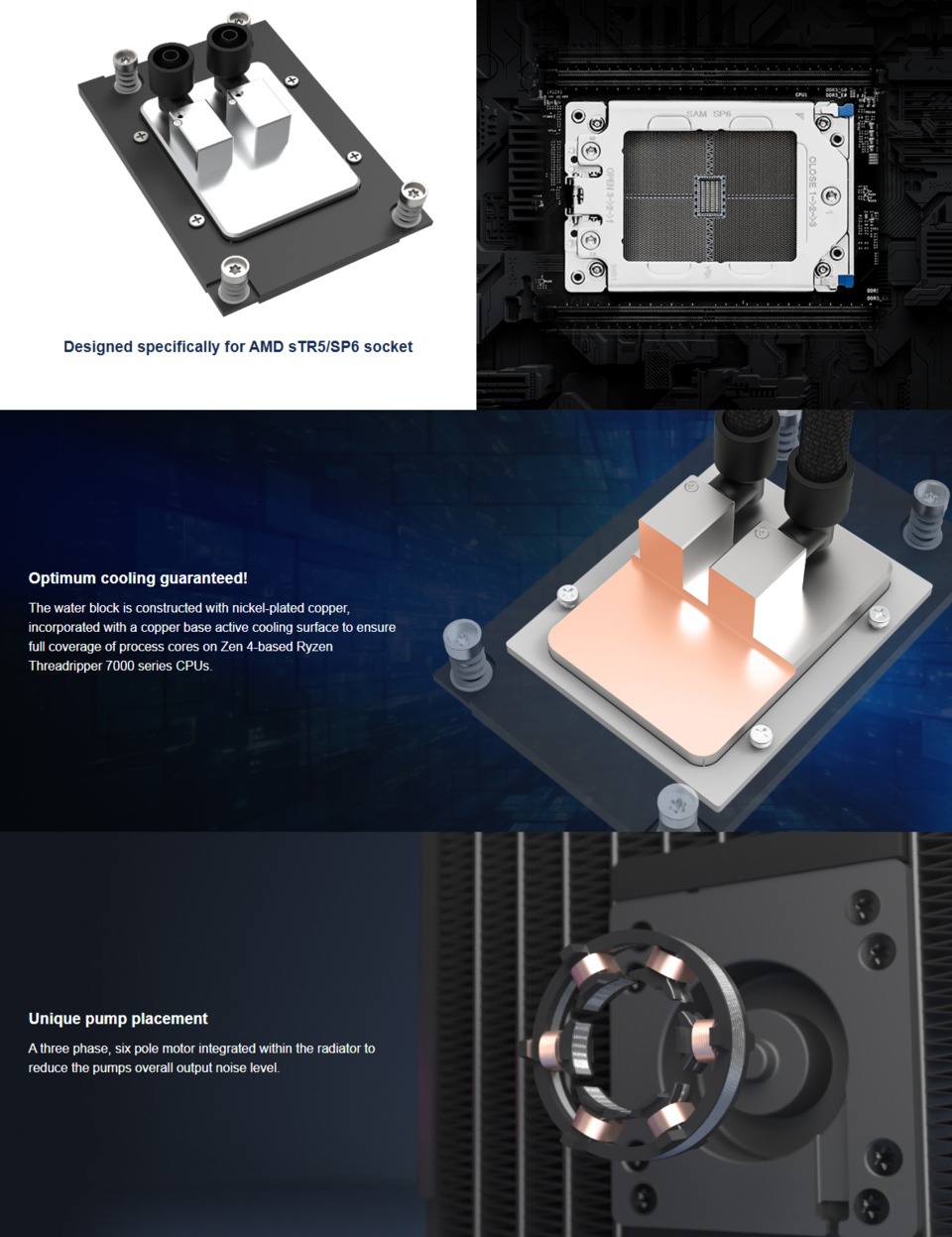 360mm silverstone xe360-tr5 aio liquid cooler for str5sp6