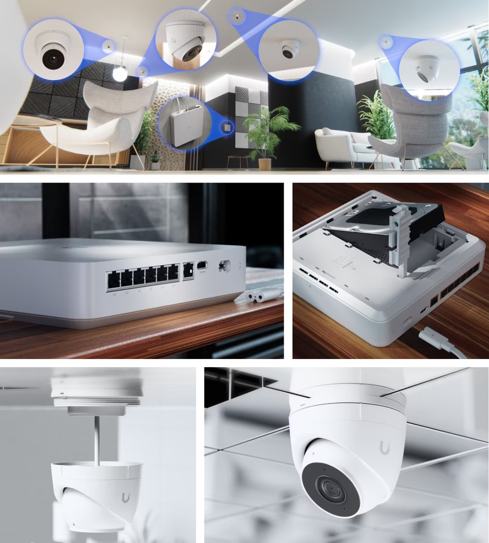 ubiquiti network video recorder instant kit with cameras and hdd