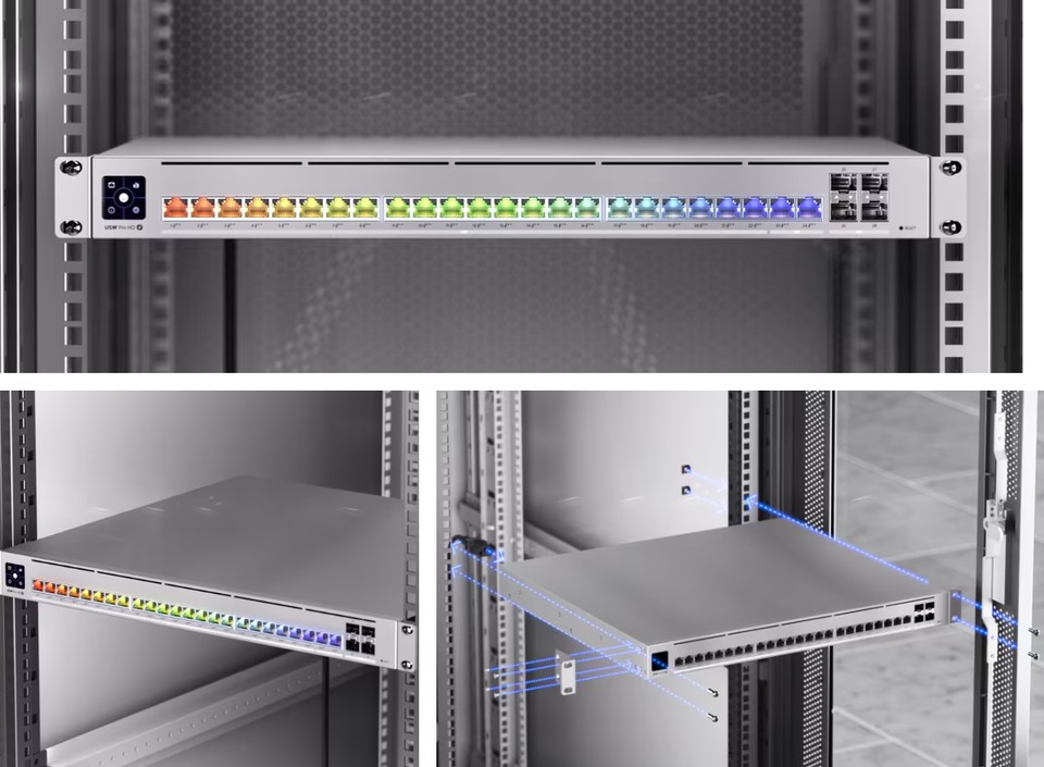 24-port ubiquiti unifi layer 3 poe switch with etherlighting