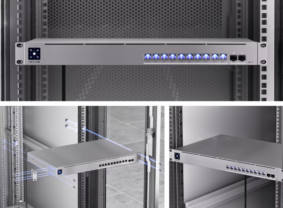 10 port ubiquiti pro xg 10 poe 10gbe 1u l3 etherlighting poe switch
