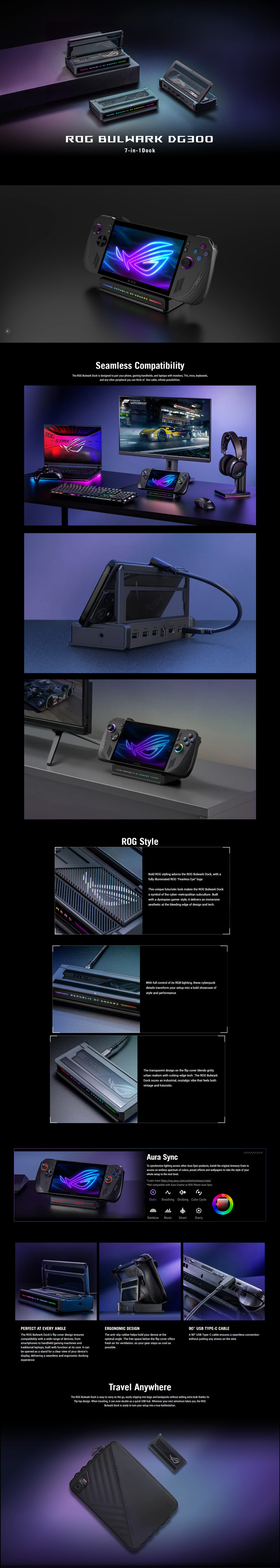 asus rog bulwark dock 2025 dg300 for xbox ally