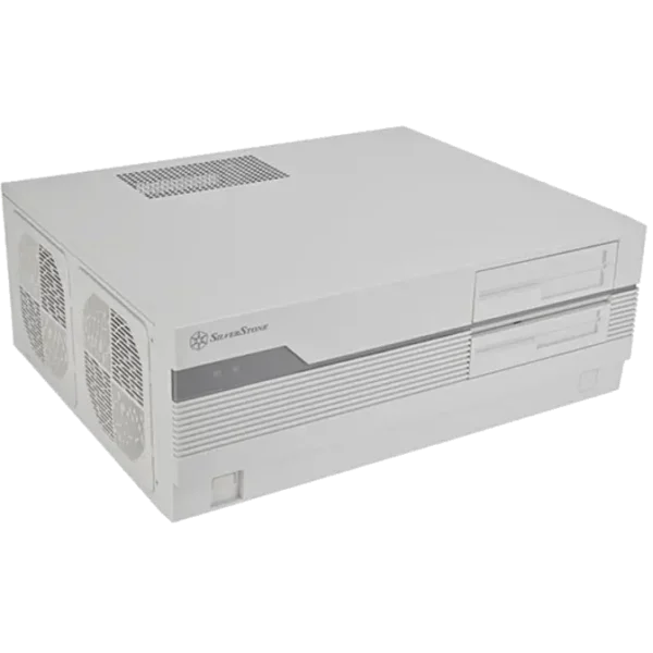 Silvertek Htpc SilverStone FLP01W Retro-inspired HTPC Chassis White - Computer Alliance
