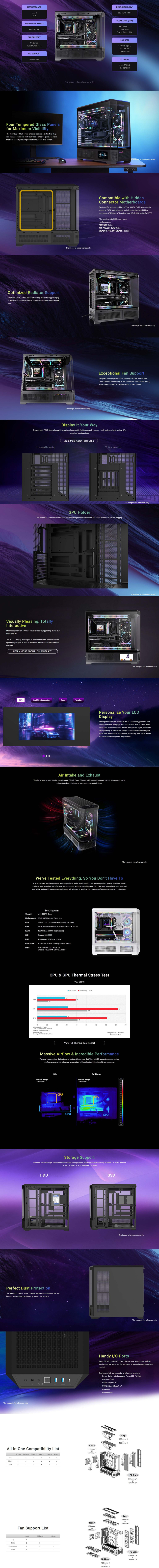 thermaltake view 600 tg full tower e-atx case black