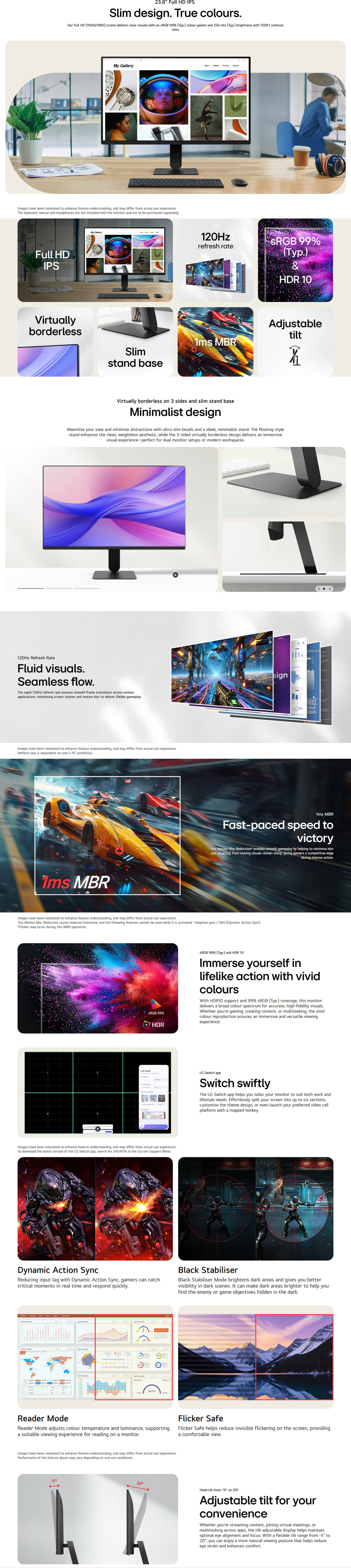 238 lg 24u411a-b fhd 120hz ips monitor