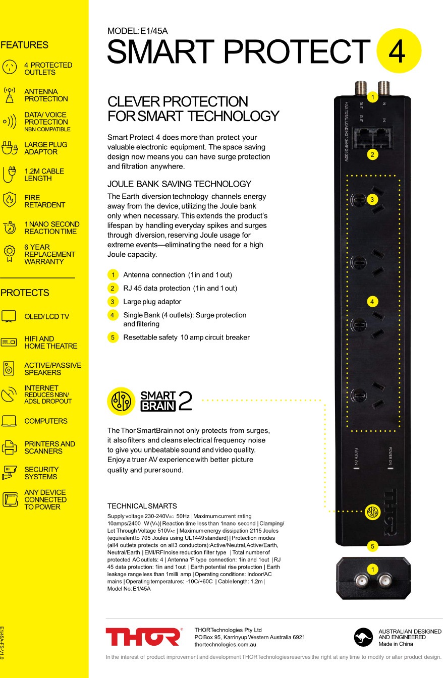 4 port thor e145a power protection and filtration board