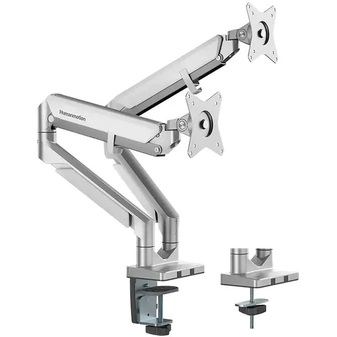 humanmotion-t2-2-dual-17-32-monitor-arm-silver-0