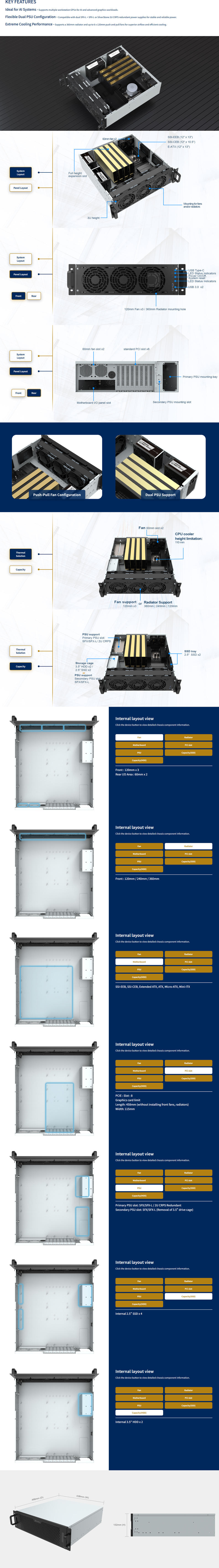 silverstone rm31 3u rackmount server chassis
