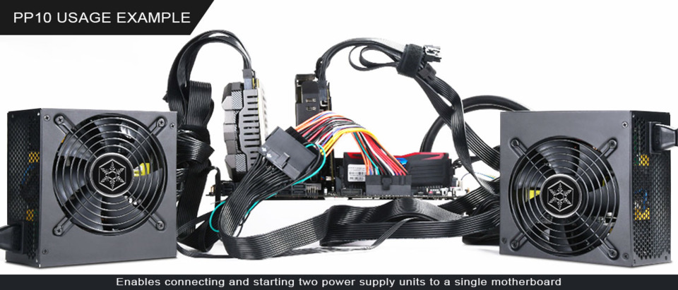 silverstone pp10 dual power supply cable