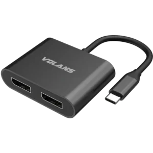 volans-vl-uc2dp-s-aluminium-4k-usb-c-to-dual-displayport-adapter-0