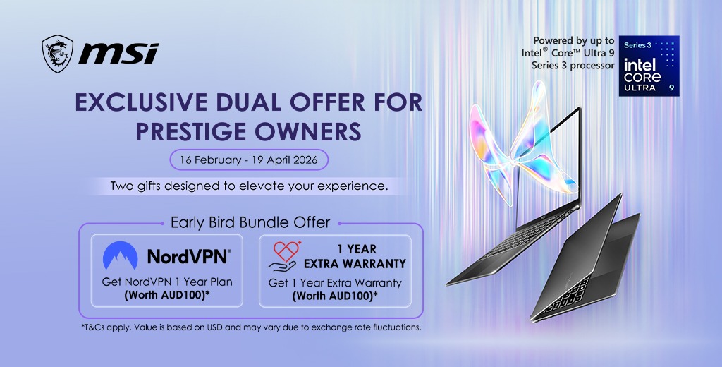 MSI Exclusive Dual Offer for Prestige Owners