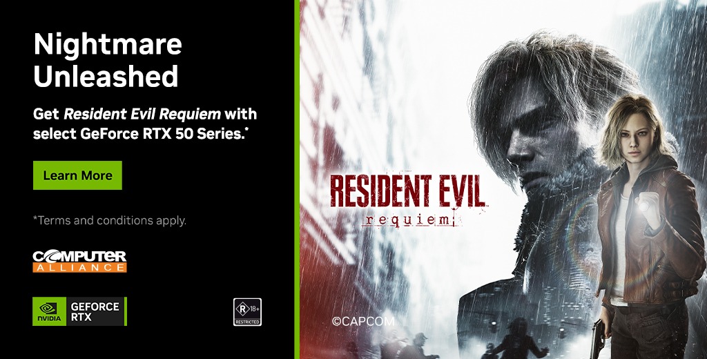Get Resident Evil Requiem with GeForce RTX 50 Series