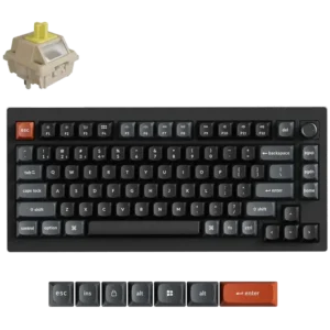 keychron-v1-ultra-rgb-8k-wireless-tactile-banana-mechanical-keyboard-black-0
