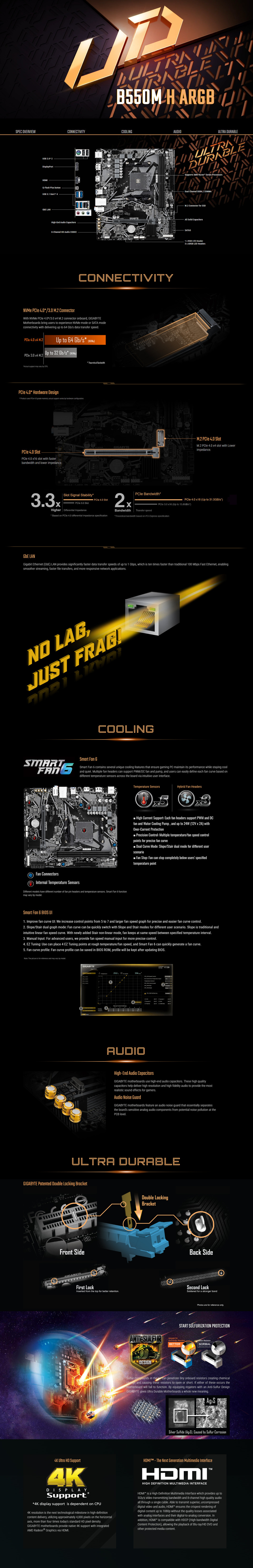 gigabyte am4 b550m h argb micro-atx ddr4 motherboard black