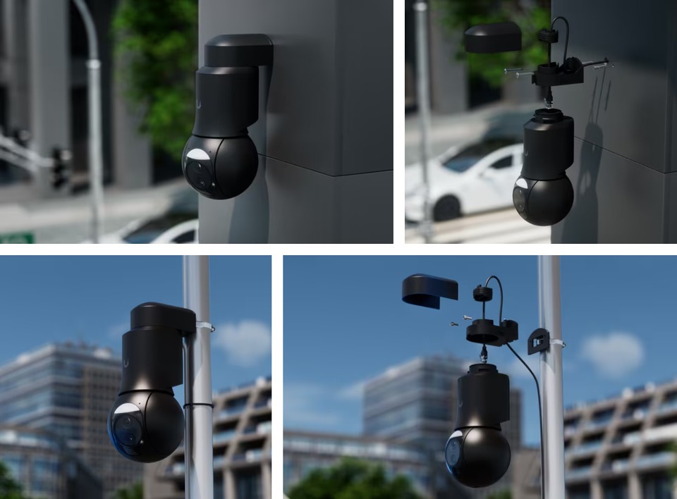 ubiquiti g6 ptz all-weather 4k security camera black
