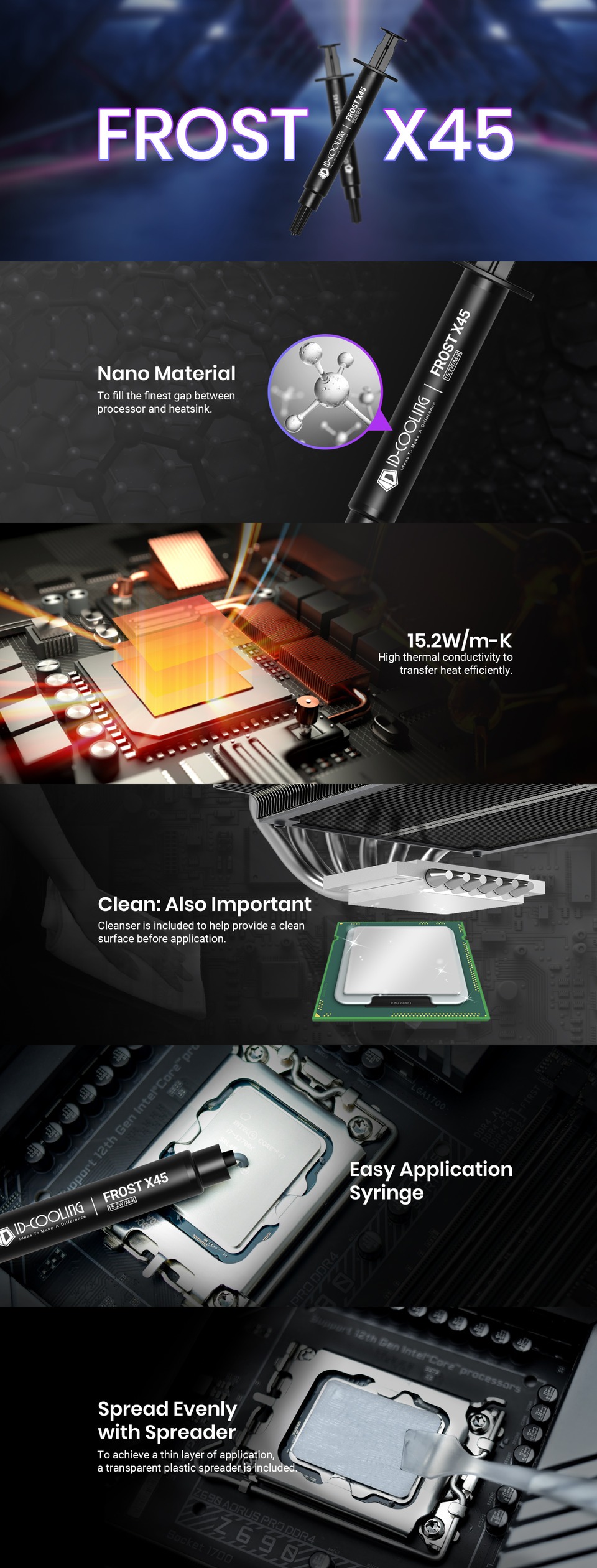 id-cooling frost x45 2g thermal paste