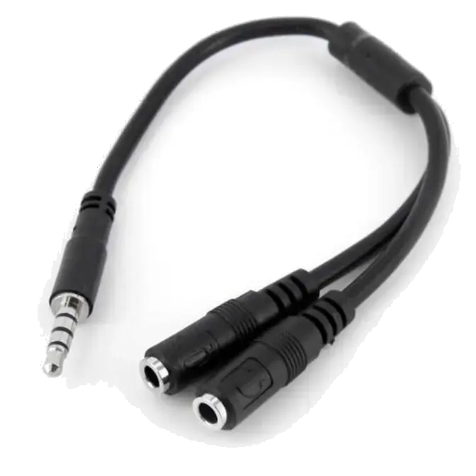 startech-headset-adapter-for-headsets-with-separate-headphone-/-microphone-plugs--3.5mm-4-position-to-2x-3-position-3.5mm-m/f-0