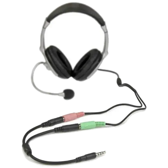 startech-headset-adapter-for-headsets-with-separate-headphone-/-microphone-plugs--3.5mm-4-position-to-2x-3-position-3.5mm-m/f-4