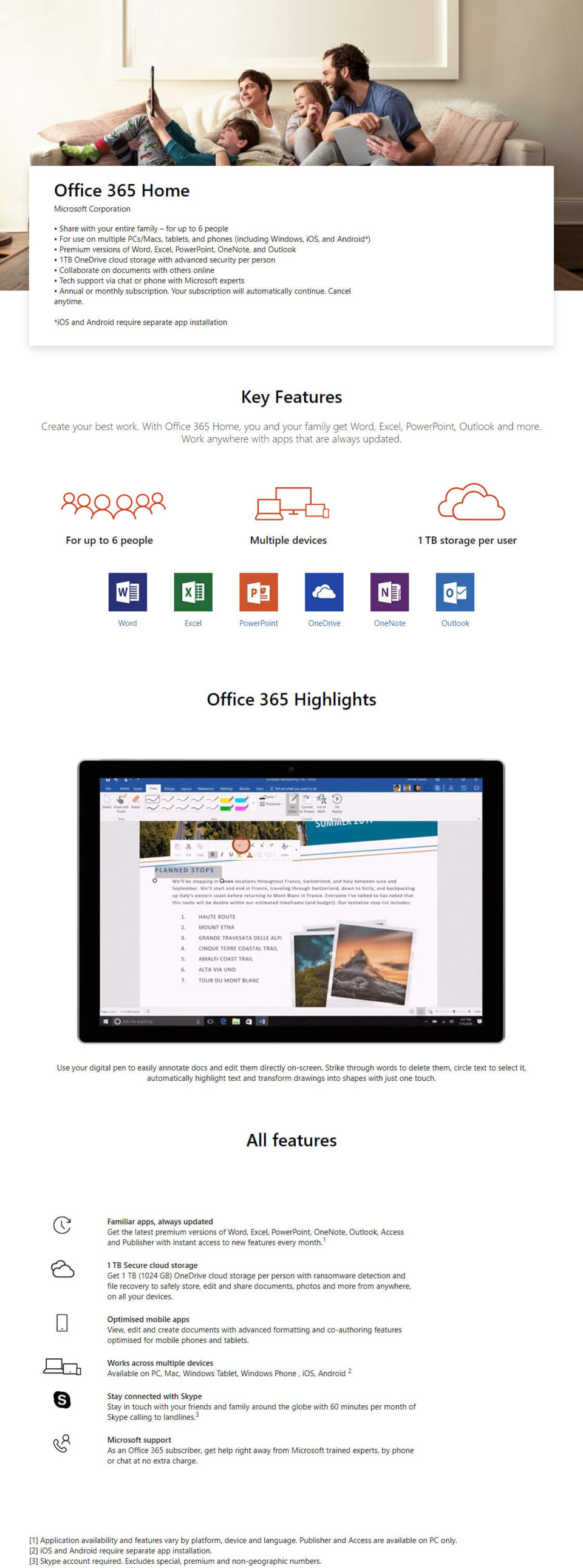 microsoft 365 family 1 year subscription - digital key